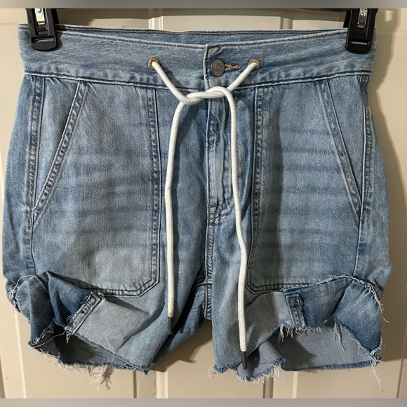 American Eagle Outfitters Pants - American Eagle drawstring Jean shorts